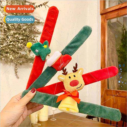 Christmas pat ring flannel cartoon moose elderly cute bracel