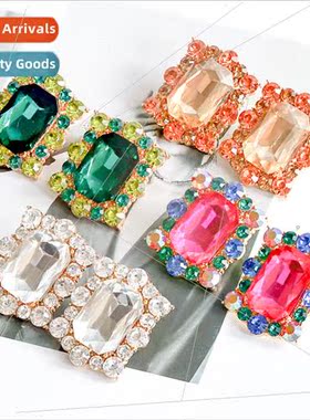 2023 Super Shiny Rhinestones Full Diamond Earrings Alloy Dia