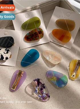 Hair clip female bangs ehead side clip 2023 new retro duckbi