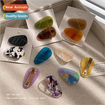 Hair clip female bangs ehead side clip 2023 new retro duckbi