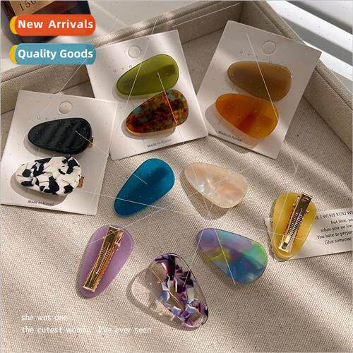 Hair clip female bangs ehead side clip 2023 new retro duckbi