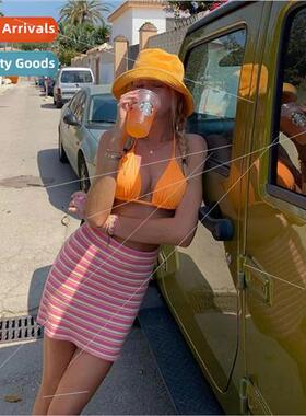 2023 New Small Fresh Three Piece Bikini Women Europe Spl Swi