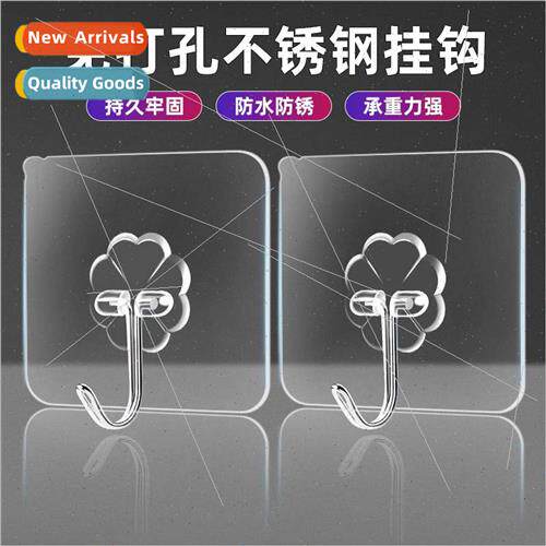Transparent Hooks Sticky Hooks Wall Wall Stainless Steel Hoo