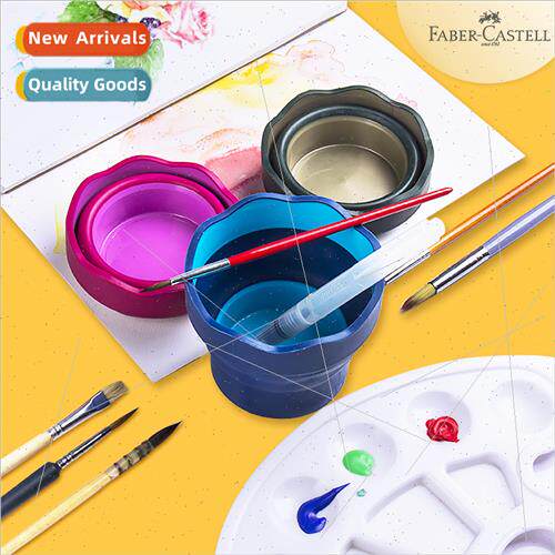 Folding Pencil Wash Bucket Retractable Paint Mug Blue Sturdy