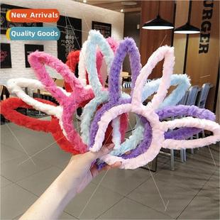 ears winter stalls bands hair rabb plush 13cm fall Korean