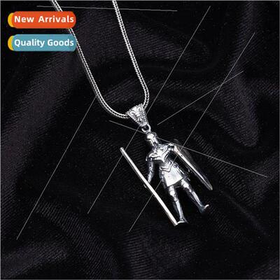 Spartan Warrior Pendant Europe Men Hip Hop Necklace Punk Jew