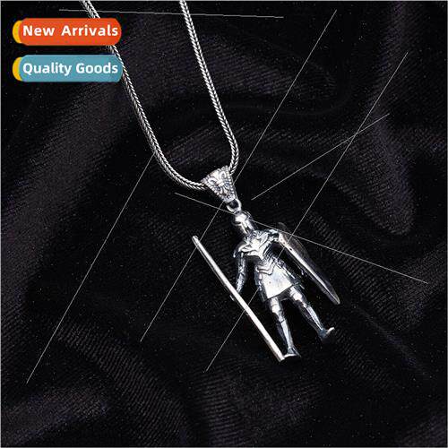 Spartan Warrior Pendant Europe Men Hip Hop Necklace Punk Jew