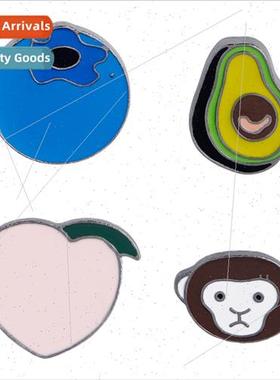 Cartoon jewelry creative animal brooch monkey blueberry peac