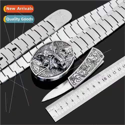 Men belt metal stainless steel anti-body belt young people p