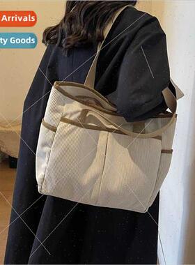 Canvas bag female new students classroom commuter bag fall w