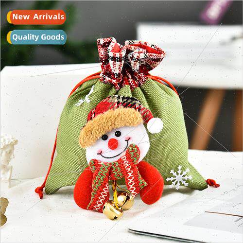 gle Bell Tote Bag Stereo Doll Candy Bag Christmas  Drawstrin