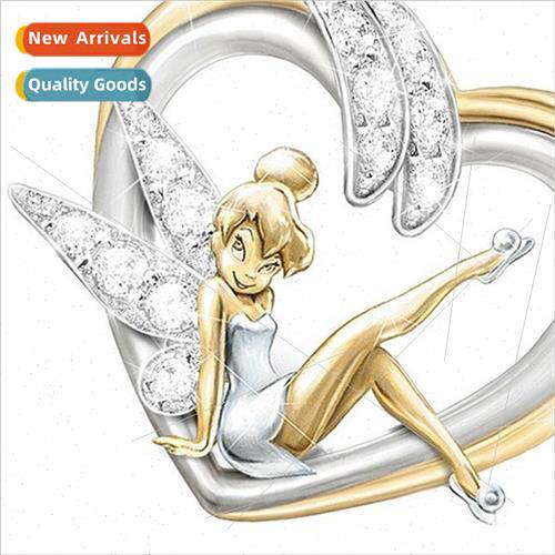 new pixie flower fairy fashion pendant love heart-shaped sim
