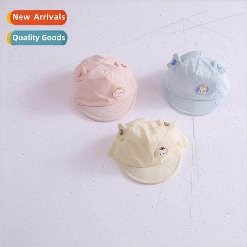 Newborn baby hat 1-2-3 months baby duck tongue hat spring fa