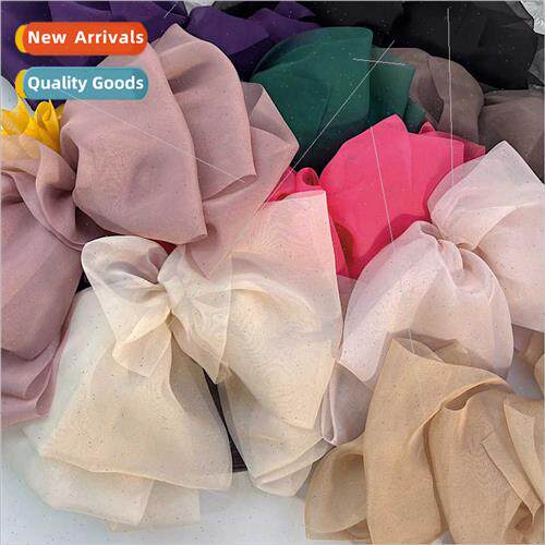 Oversized chiffon spring clip ponytail clip super fairy mult