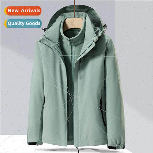 New outdoor couples rushing jacket three-in-one removable wi