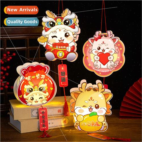 2024 Year Dragon PVC handheld luminous lanterns children car