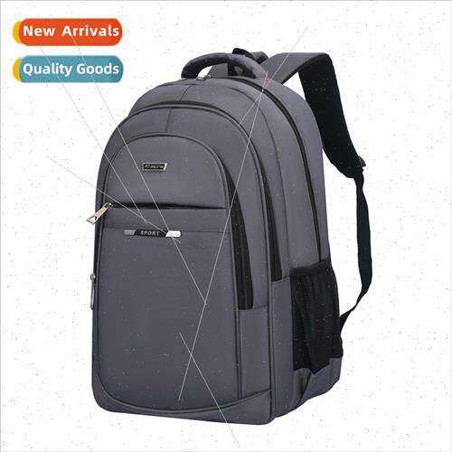 Solid color large capacy load reduction student schoolbag tr