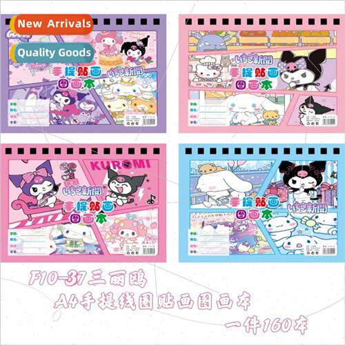 New handheld sticker drawing book children drawing book bag