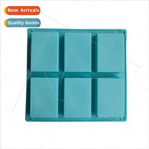 New 6-sided 390 silicone mold handmade soap egg tart bread m