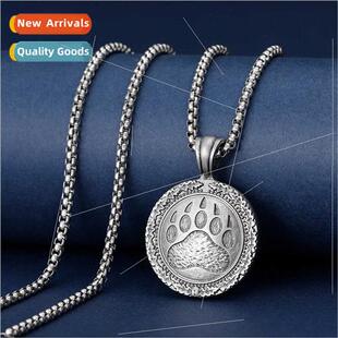 Viking Berserker Bear Footprint Pendant Animal Bear Paw Amul