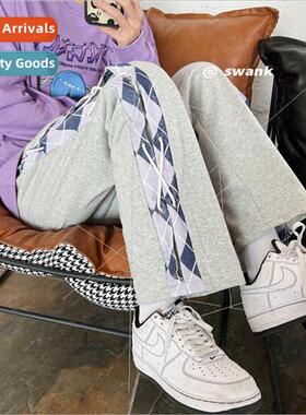 Casual straight pants men 2022 spring fall large size loose