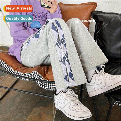 Casual straight pants men 2022 spring fall large size loose