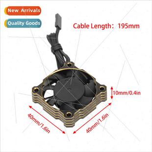 High-speed fan 15000RPM Motor control 40*40mm cooling alumin