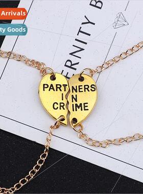 Europe BROKEN HEARTS PARTNERS IN CRIME  Friends Heart Patchw