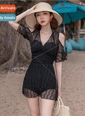 Swimsu female belly-shading thin 2023 new small breast conse