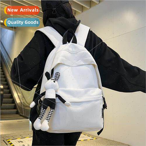 Shoulder bag female primary students new schoolbag large cap
