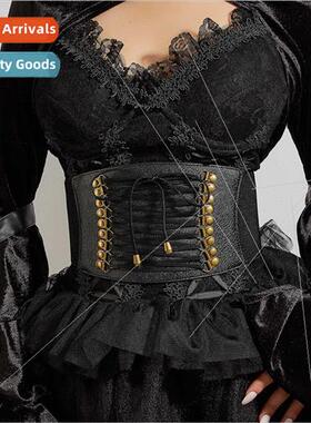 Women Belt Wide Elastic Elastic Waistband Decoration Dress S