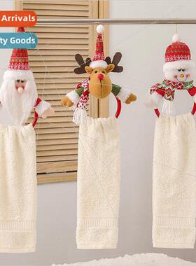 Christmas decorations Christmas towel pendant scene decorati