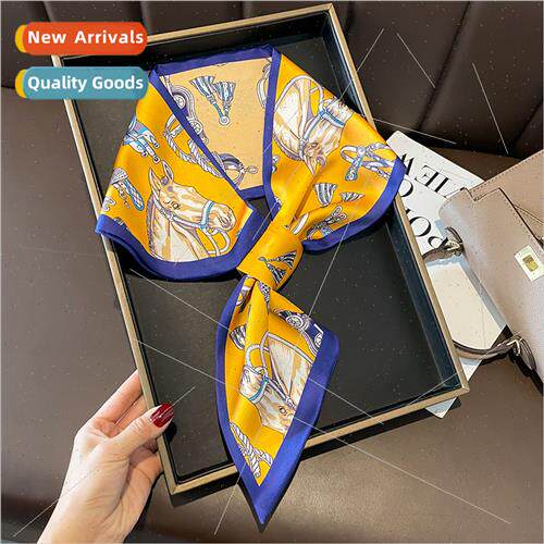 Korea double-sided two-color horse head double satin lazy cr