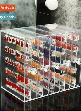New transparent acrylic nail chip display box desktop jewelr