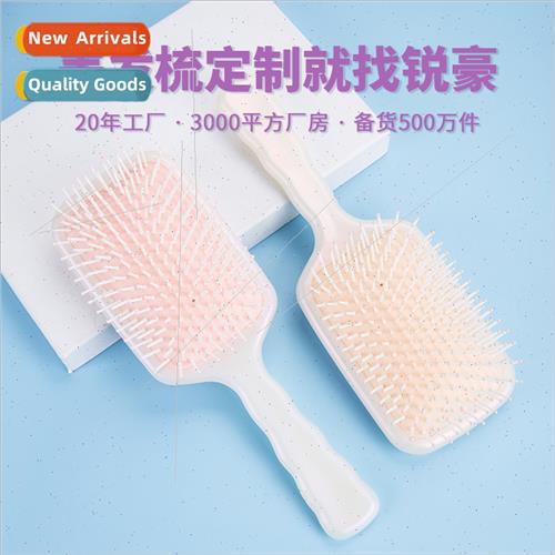 Pearl color massage comb curly hair comb ladies home use cut