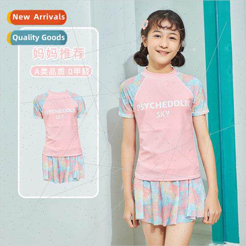 2023 new childrens swimsus girls spl girls middle and big ch