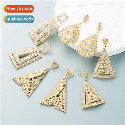 Europe popular jewelry fashion hollow alloy inlaid rhineston