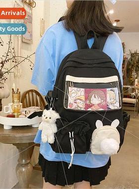 Cute schoolbag female ins wind Korean Mori system large capa