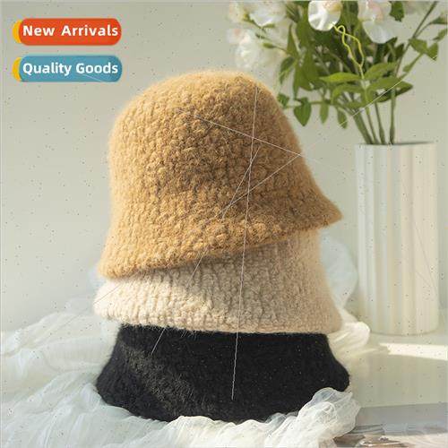Field plush lamb wool hat womens fall and winter lamb wool f