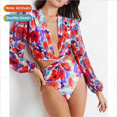 2023 New One-piece Swimsu Womens Sensual Europe Hollow Out L