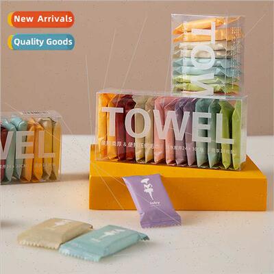 Disposable compressed towel face towel thickened enlarged co