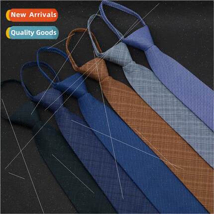 Tie men casual Korean students men women easy to pull knot-f