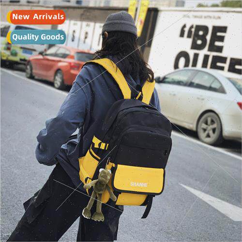 HK campus couple schoolbag short trip backpack Oxford cloth