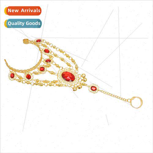 New Indian hand jewelry ethnic retro ring bracelet one alloy