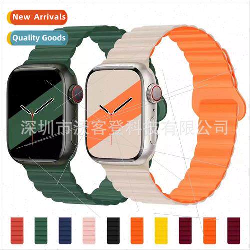 适用Apple Apple Watch8/7/SE/6/5/4/321 Two Color Chain Magnet