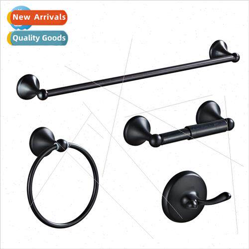 Bathroom hardware towel rack set four sets zinc alloy stainl