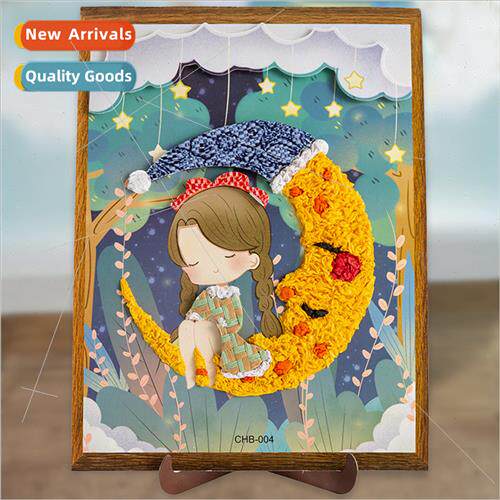 Children handmade creative DIY paper rubbing paper rubbing p