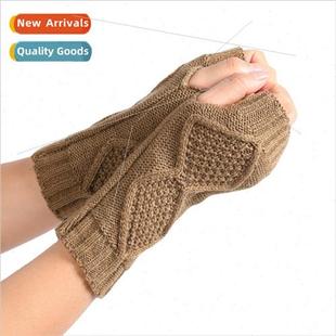 woolen gloves diamond Europe warm winter knted fall