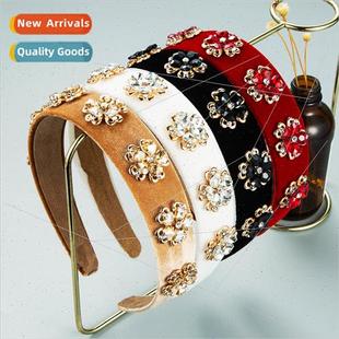 shiny retro crystal Hair headband baroque snowflake bands