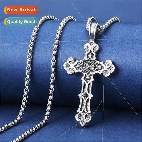 Europe retro cross pendant necklace men nd personalized hip-